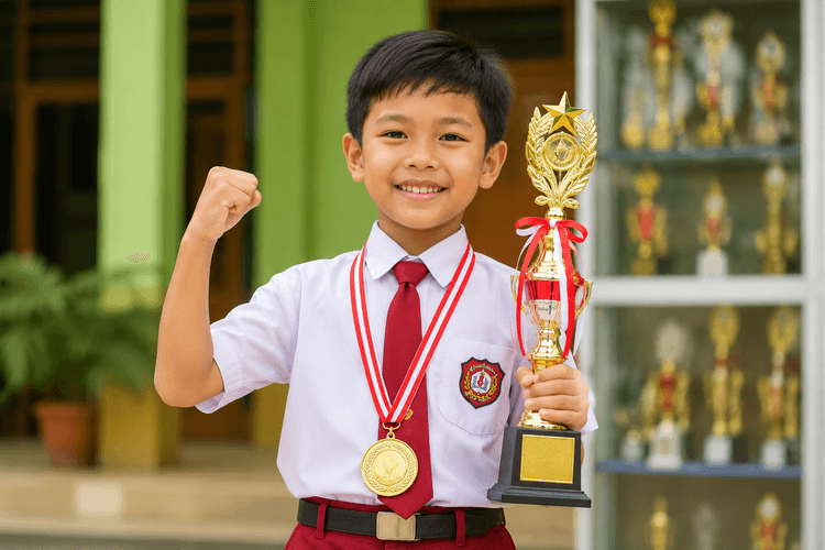 Siswa berprestasi M. Daffa Prakarsa
